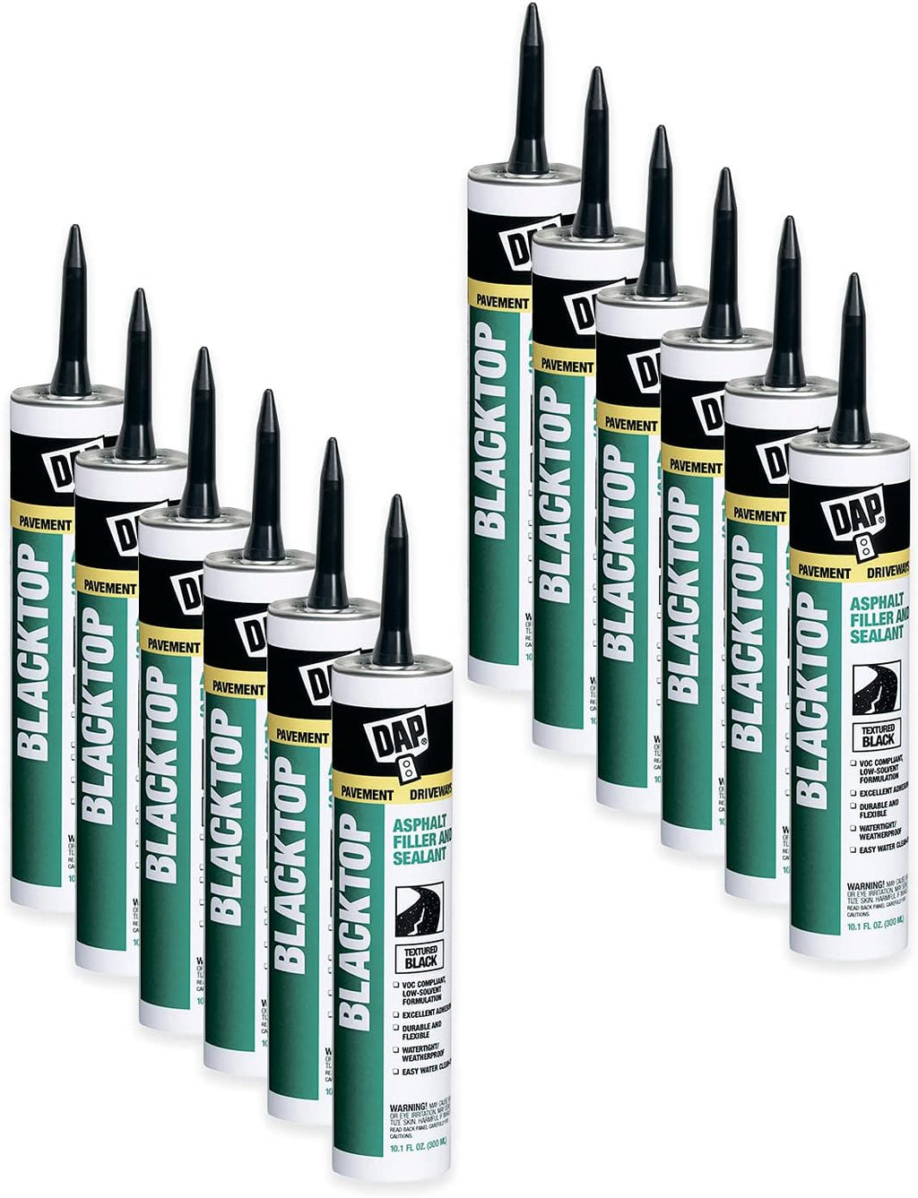 12 Pack 10.1 oz Blacktop Asphalt Filler and Sealant K887