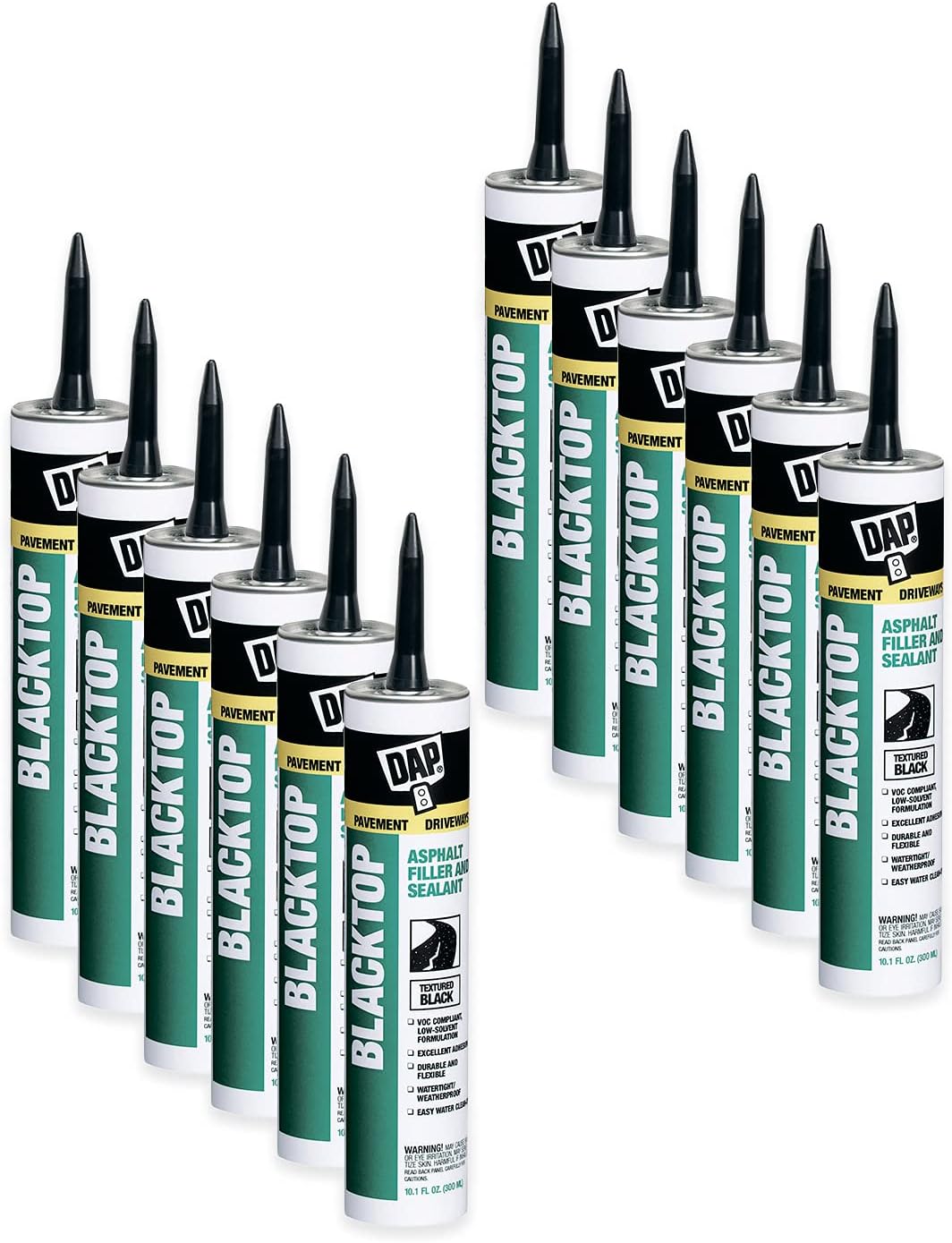 12 Pack 10.1 oz Blacktop Asphalt Filler and Sealant K887