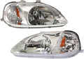 Headlight Assembly Unit Pair for Honda Civic 1999 2000 A32873