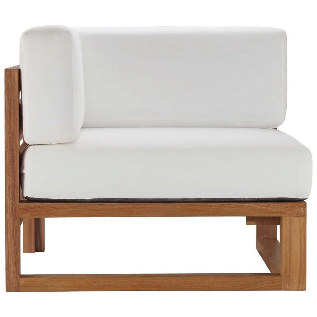3 Piece Solid Teak Wood Patio Sectional I2726