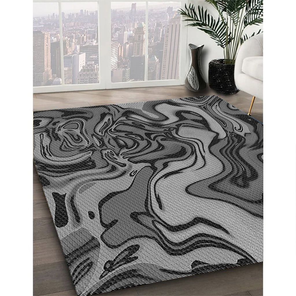 Dark Gray Black Area Rugs, 2' x 3' H5225