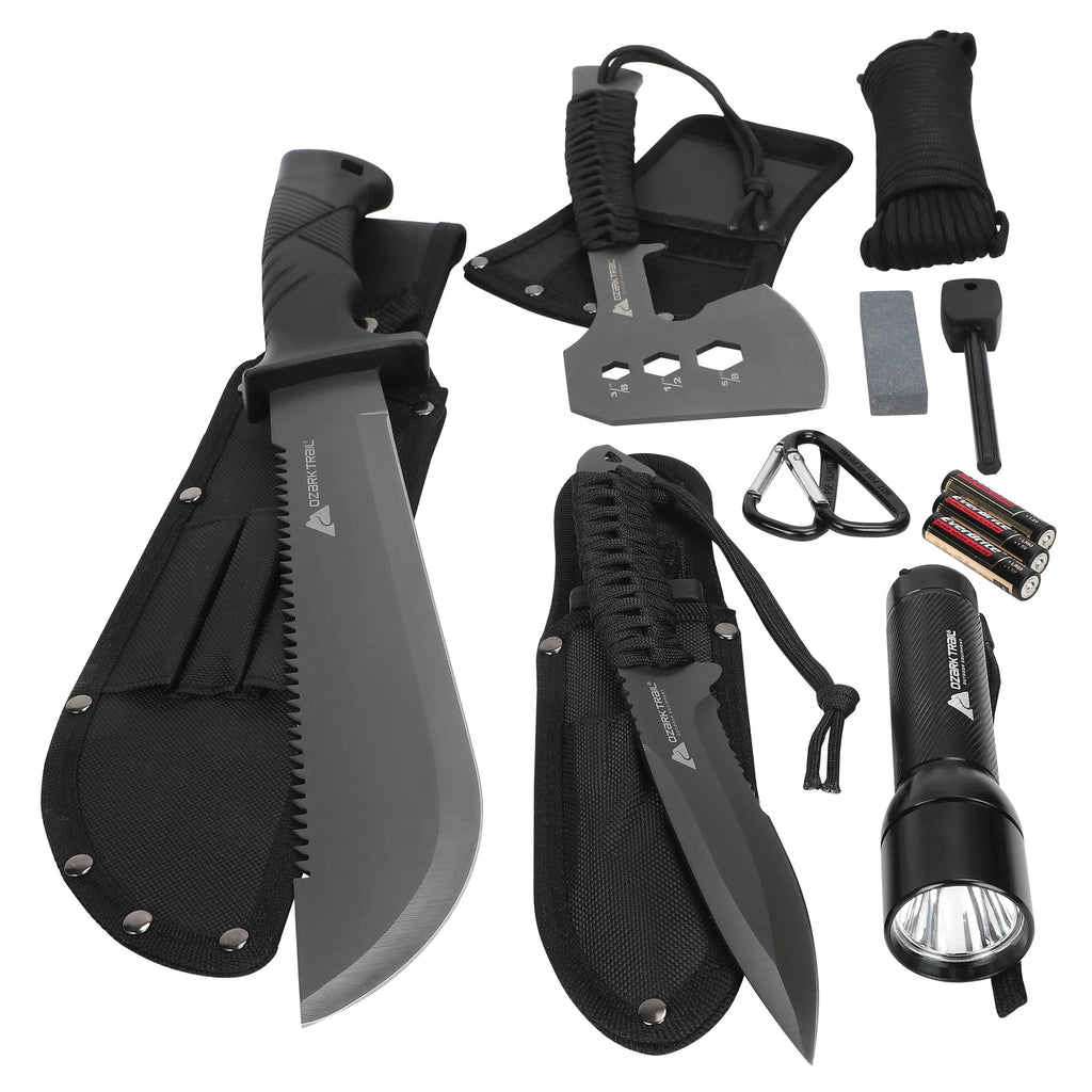 12 Pack Camping Tool Set with Flashlight S6929