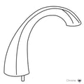 Chrome Roman Tub Spout Kit H628133