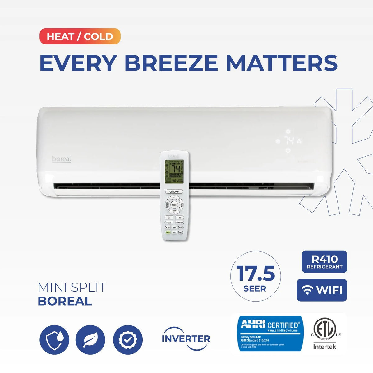24000 BTU Mini Split Air Conditioner Inverter Heat Pump P4730