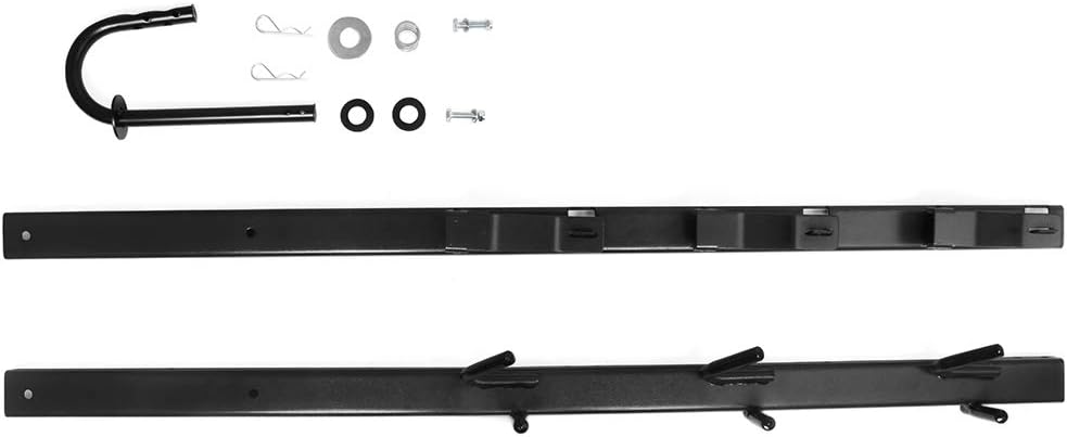 3 Place Open Landscape Trailer Trimmer Rack with Locks G6553