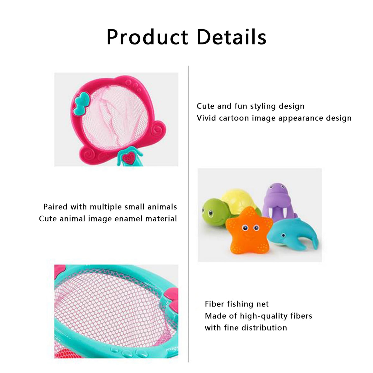 Color Changing Floating Baby Bath Toys with Net Y629