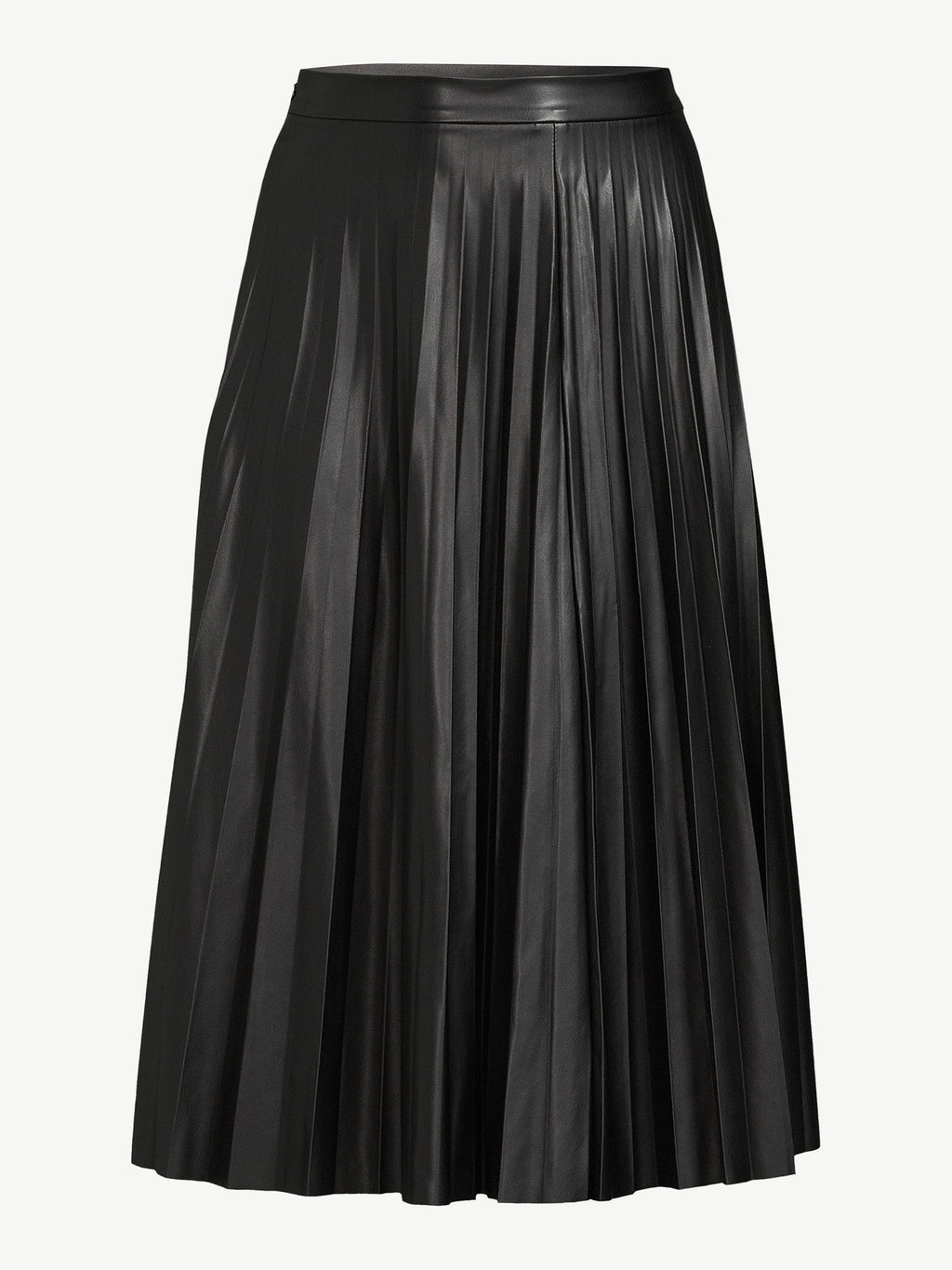 Women’s Faux Leather Pleated Skirt S315