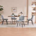 Gray Faux Leather Dining Chair Set of 2 L527540