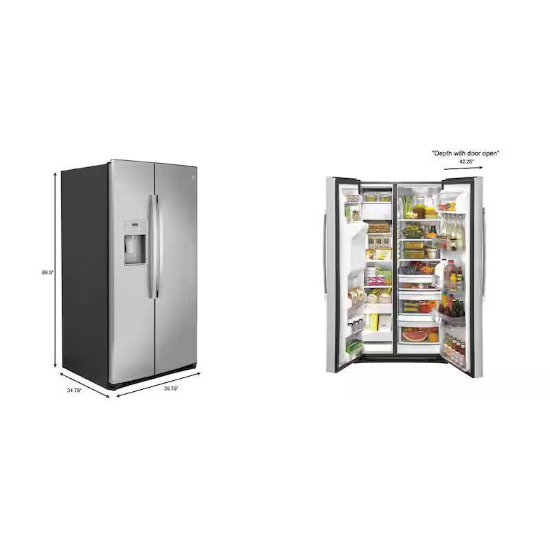 25.1 cu. ft. Side by Side Refrigerator R70938