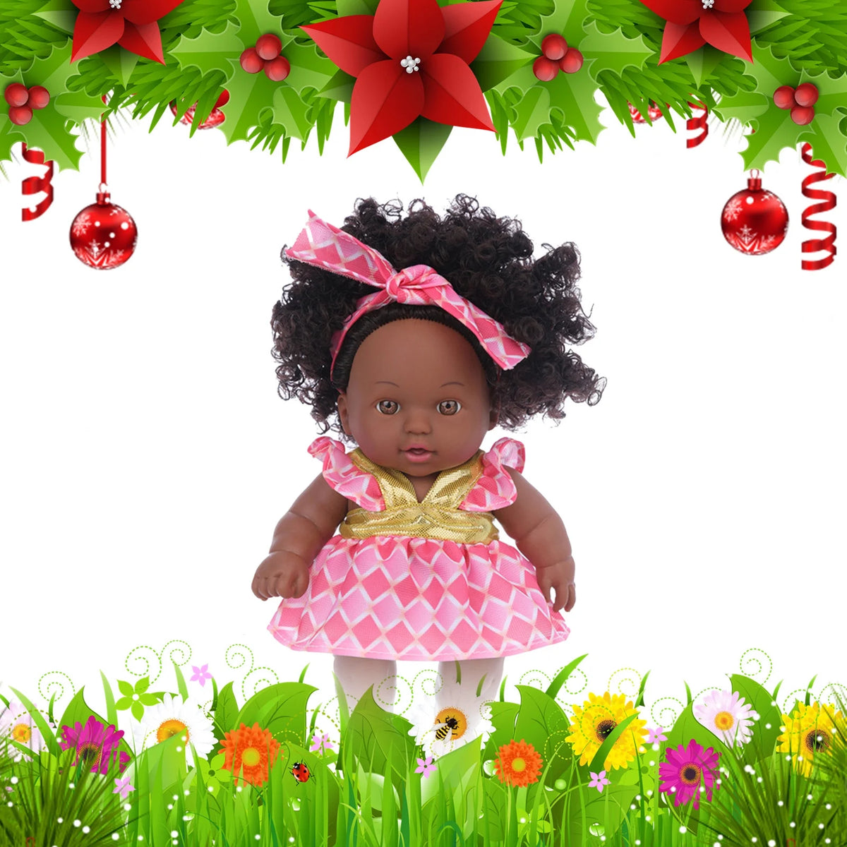 8 Inch Black Baby Dolls With Clothes Z6277