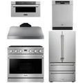 36 Gas Range, Range Hood, Refrigerator, Dishwasher and Microwave Y97534