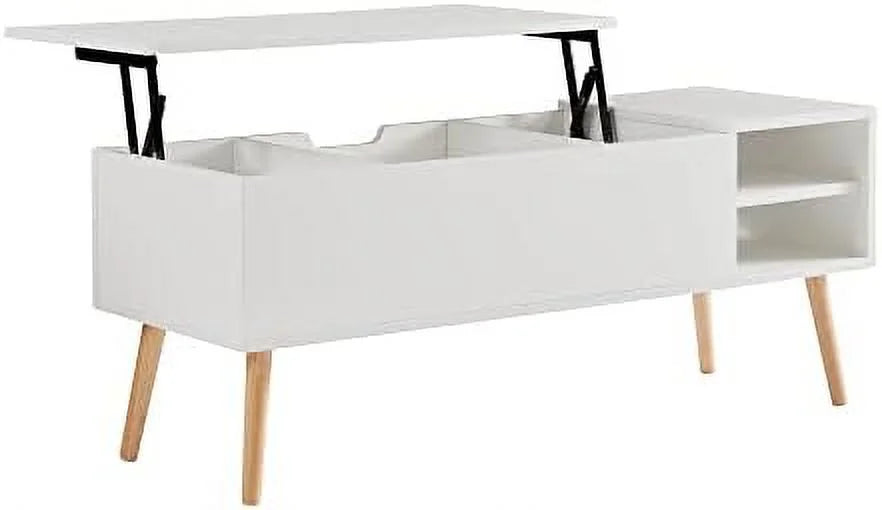 White Lift Top Wood Coffee Table G595