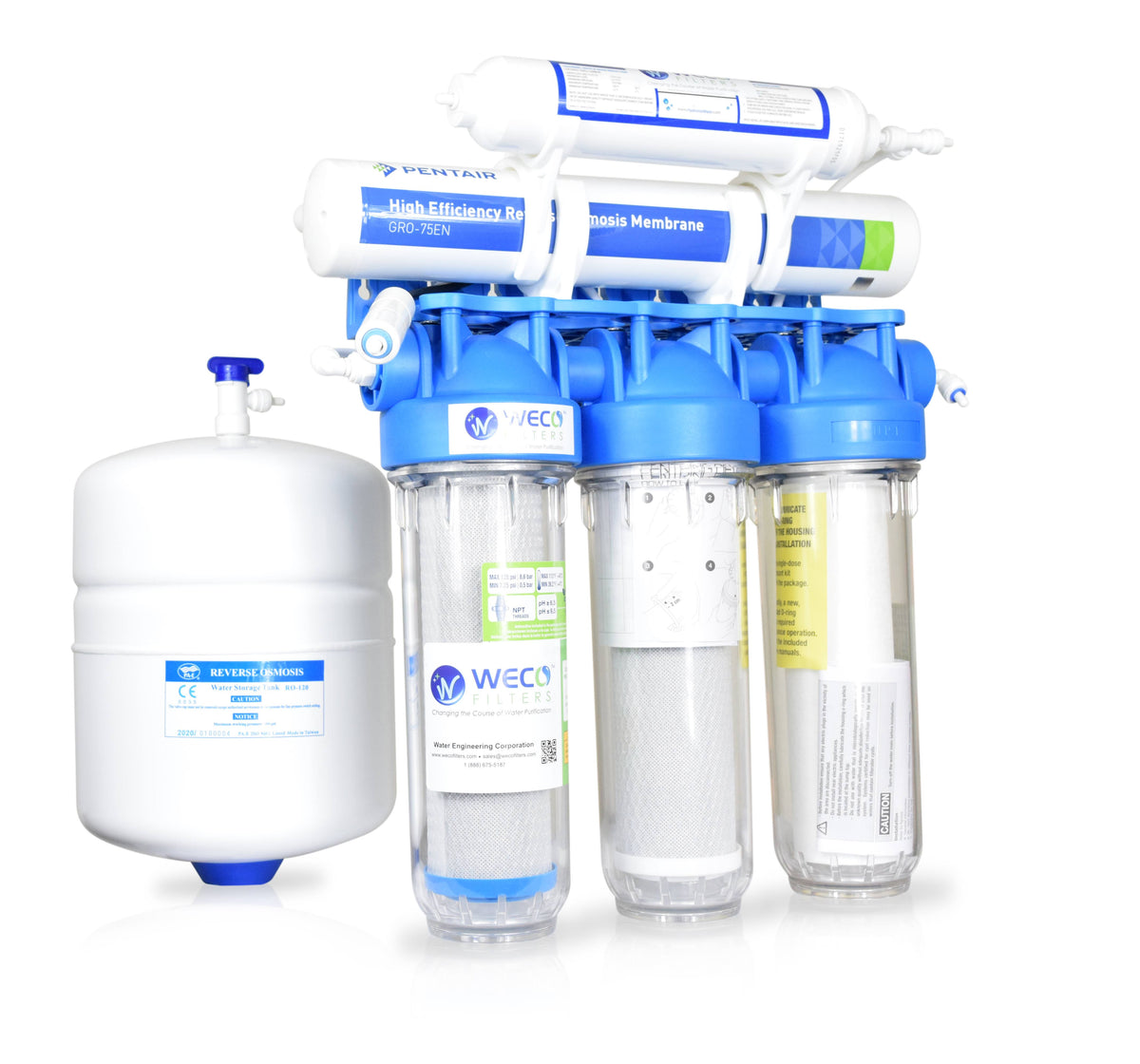 Undersink Reverse Osmosis Drinking Water Filtration System B726