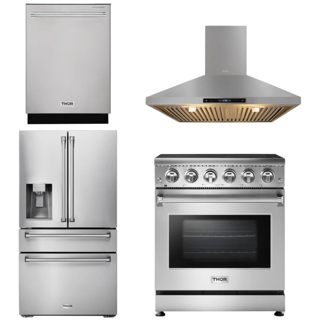 30 Electric Range, Range Hood, Refrigerator, Dishwasher Q481963